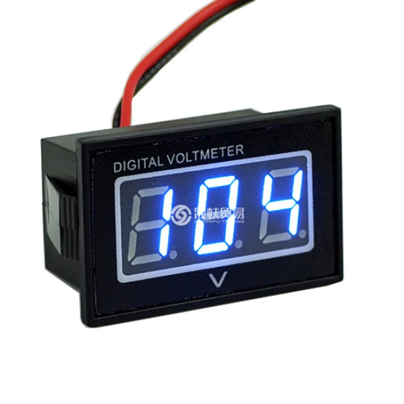 Waterproof Two-Wire Voltmeter Head 15-120VDigital Display 24V36V48V60VBattery Voltage Display