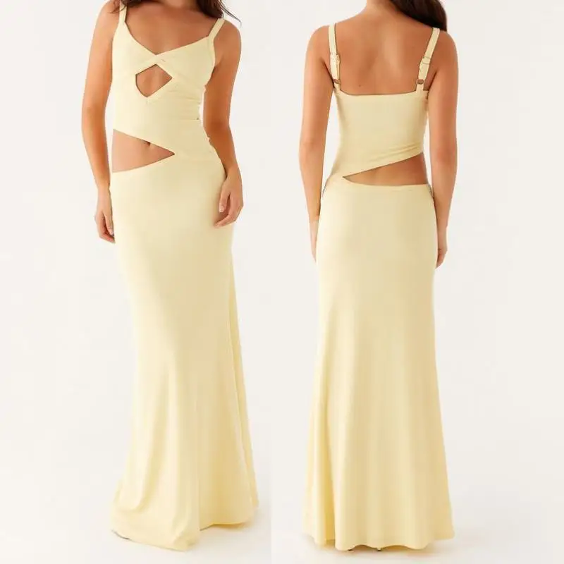 

Женская повседневная спортивная одежда на бретельках Bal Hollow out Svel Dr New Sle, трансграничная повседневная спортивная одежда Seven-Quarter Sve Autumn