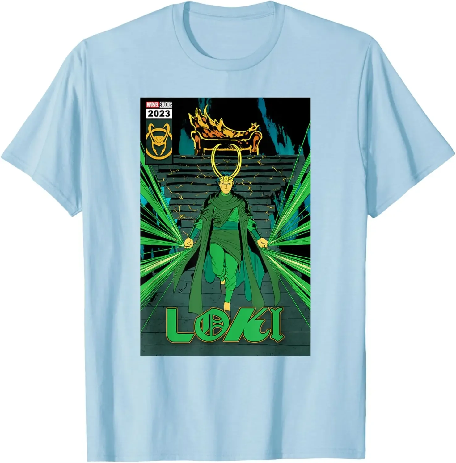 تي شيرت Marvel Studios Loki Season 2 God Loki Comic Cover Art Homage