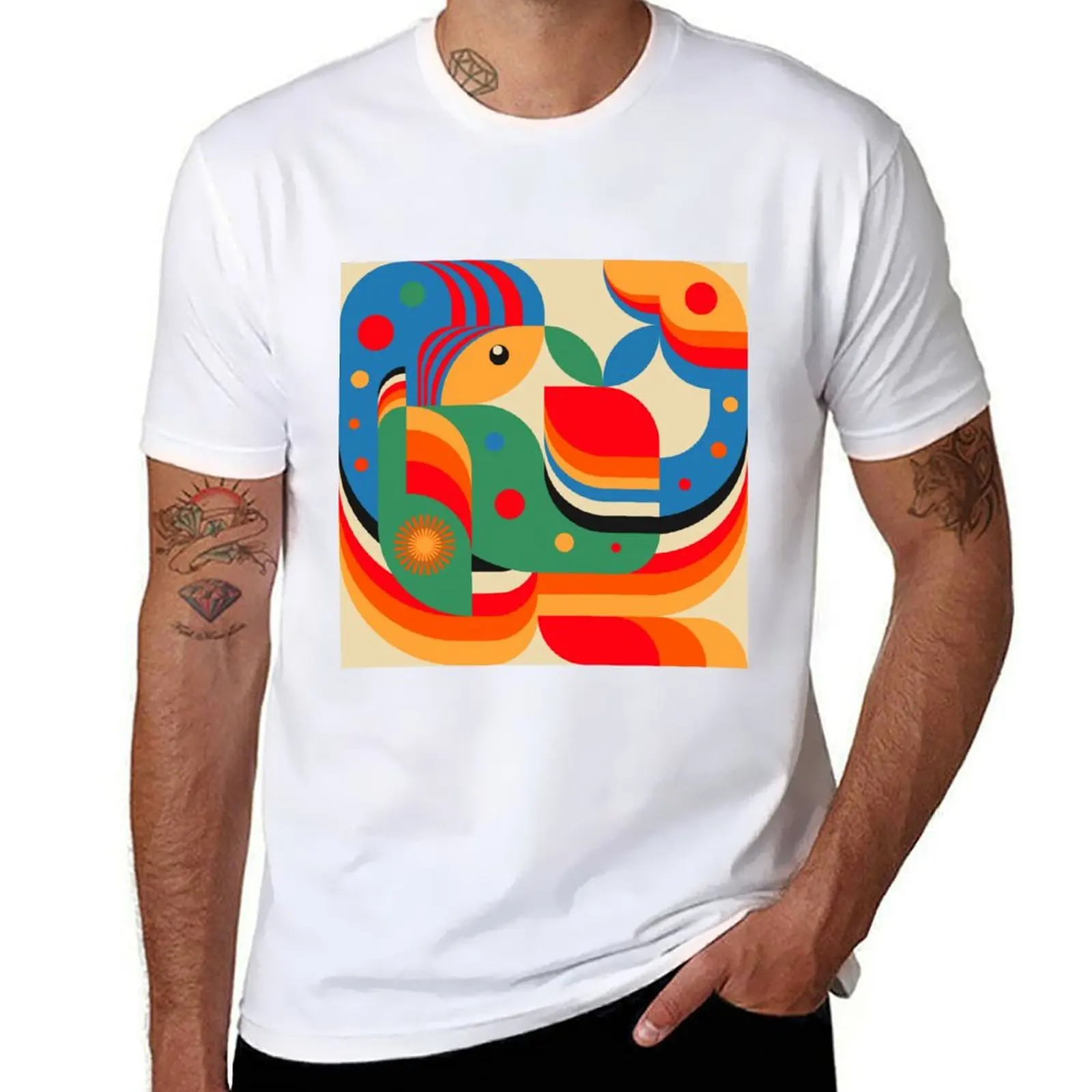 

Colorful Girl and Wonderland T-Shirt man t shirts graphic t shirts for man graphic vintage