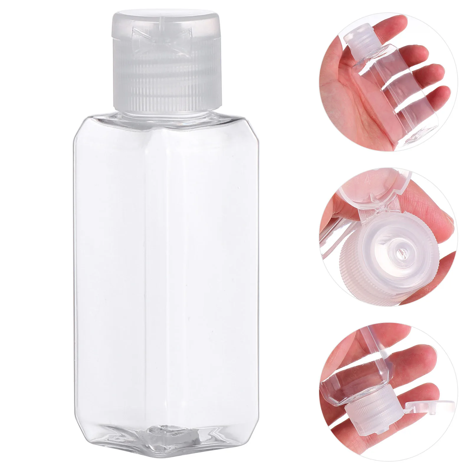 

Travel Alcohol Plastic Bottle Portable Containers Reusable Small Bottles Refillable