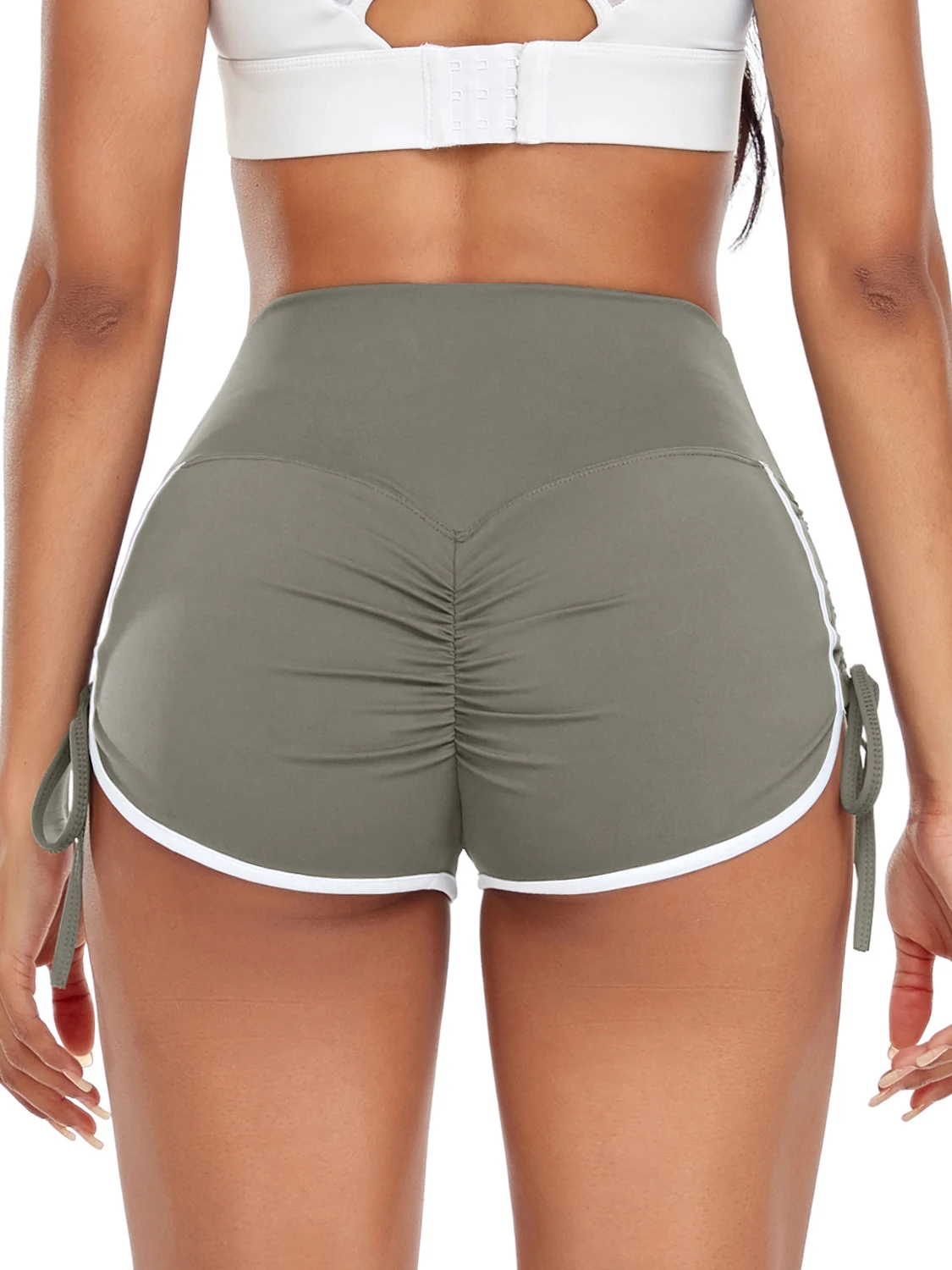 Drawstring Sexy Shorts Fitness Women High Waist Yoga Shorts Scrunch Butt Workout Clothing Female Jogging Sportswear Quick Drying