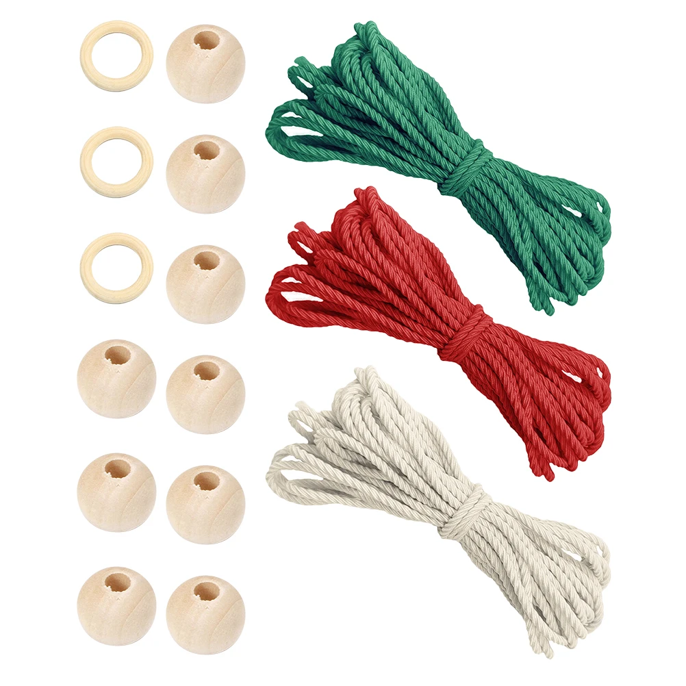

1Set DIY Macrame Wall Hanging Kit Boho Tapestry Material Set Natural Cotton Cord for Handmade Home Garden Decor Craft