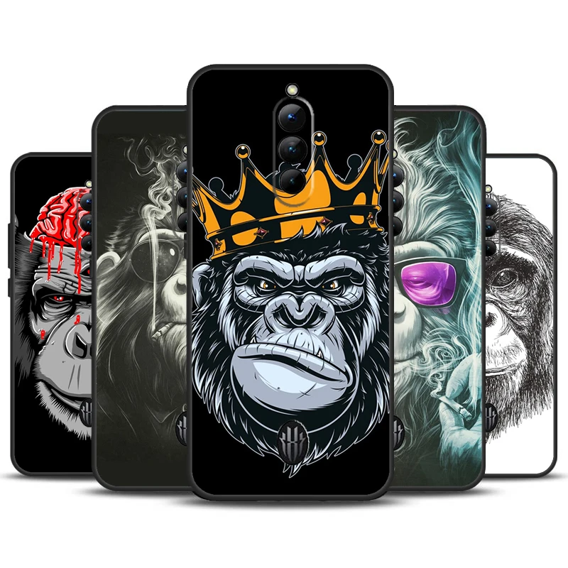 Amazing Monkey Chimpanzee Case For ZTE Nubia Red Magic 8S Pro 9 Pro Plus RedMagic 8 Pro 7 7S 6 6S Pro 5S 5G 6R Cover