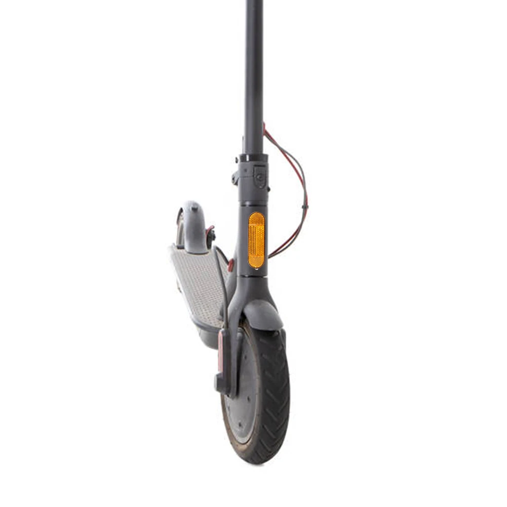 1pc ABS Roller Vorne Sicherheit Reflektierende Reflektor für M365 Pro 2 Elektrische Roller Fahrrad Nacht Warnung Reflektor