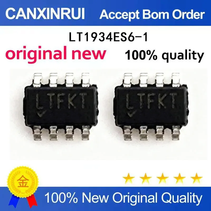

(5-100 Pieces) New LT1934ES6-1 LT1934IS6-1 LT1934 silk screen LTF8 LTXP chip IC