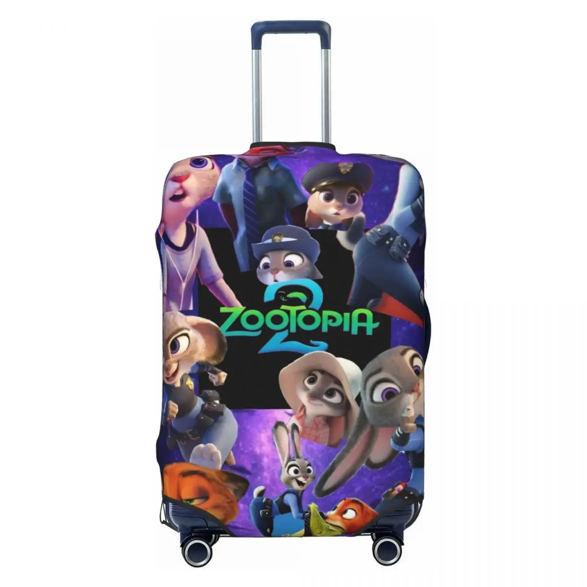 

Zootopia 2 Nick Wilde Judy Hopps (3) Suitcase Cover Flight Practical Luggage Case Travel Protector