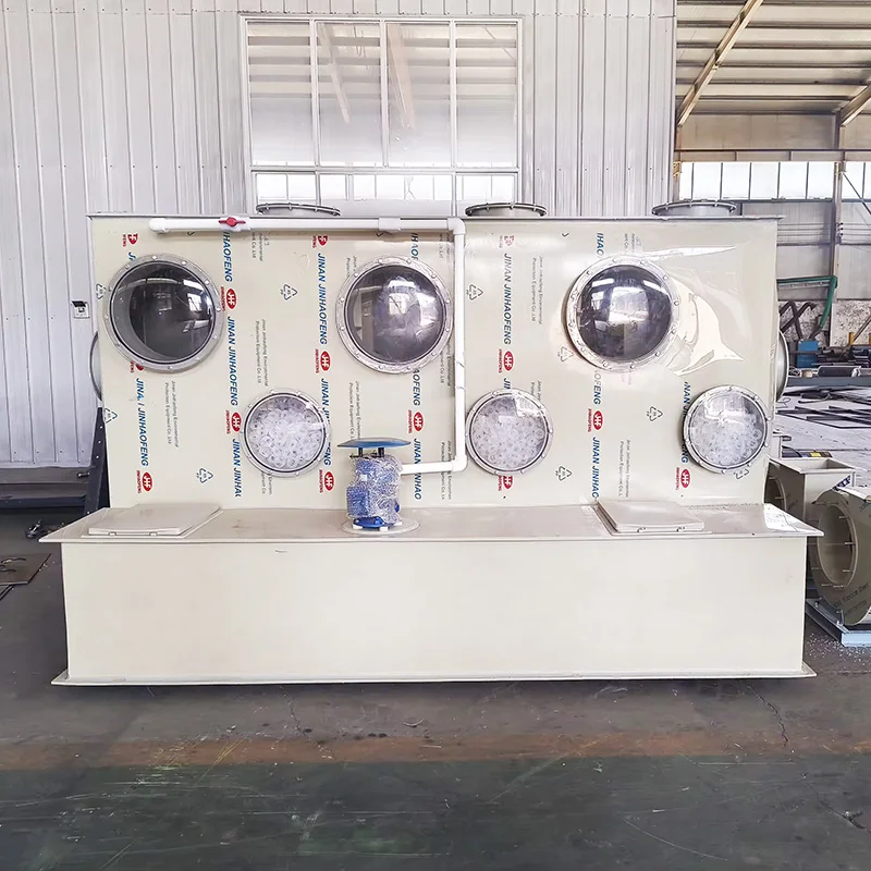 High-Efficiency Horizontal Wet Scrubber New Industrial Air Pollution Control System Eco-Friendly Exhaust  Treatment Equipment