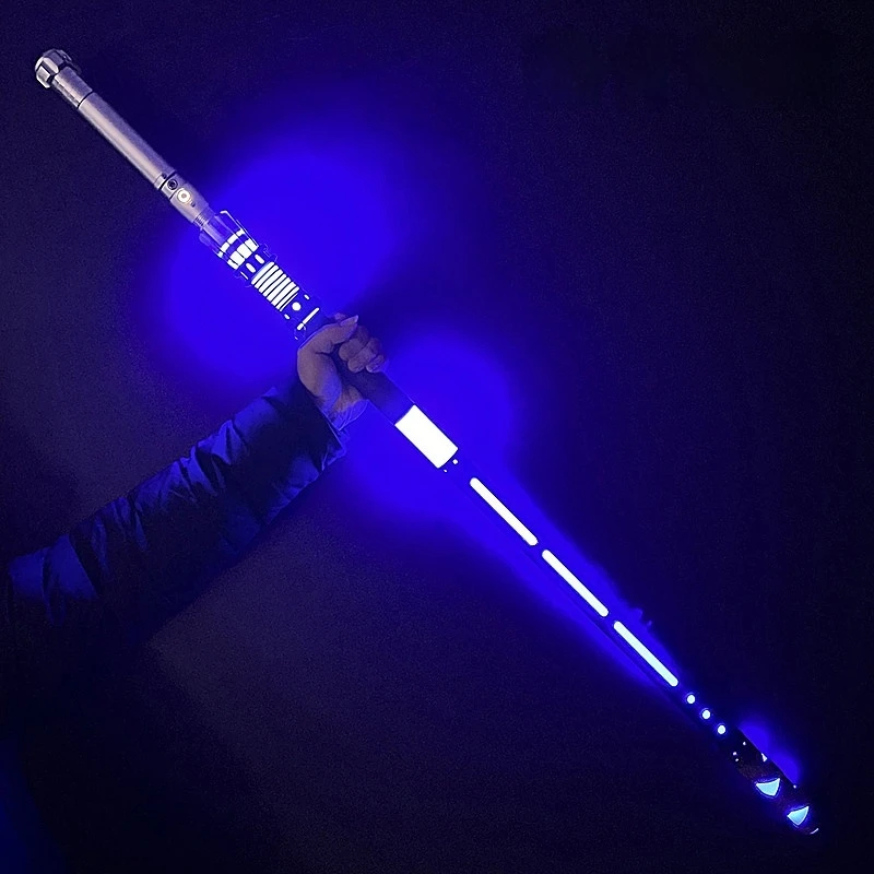 New Punkstyle Metal Diy Pixel Lightsaber Beating Lightsaber Skeleton Scabbard Display Long Set Cosplay With Set Accessories Toy