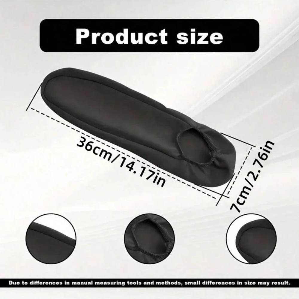 2Pcs Car Front Seat Armrest Covers, Cloth Fabric Armrest Protectors, Armrest Cover Skin For Car, SUV, Truck And Van