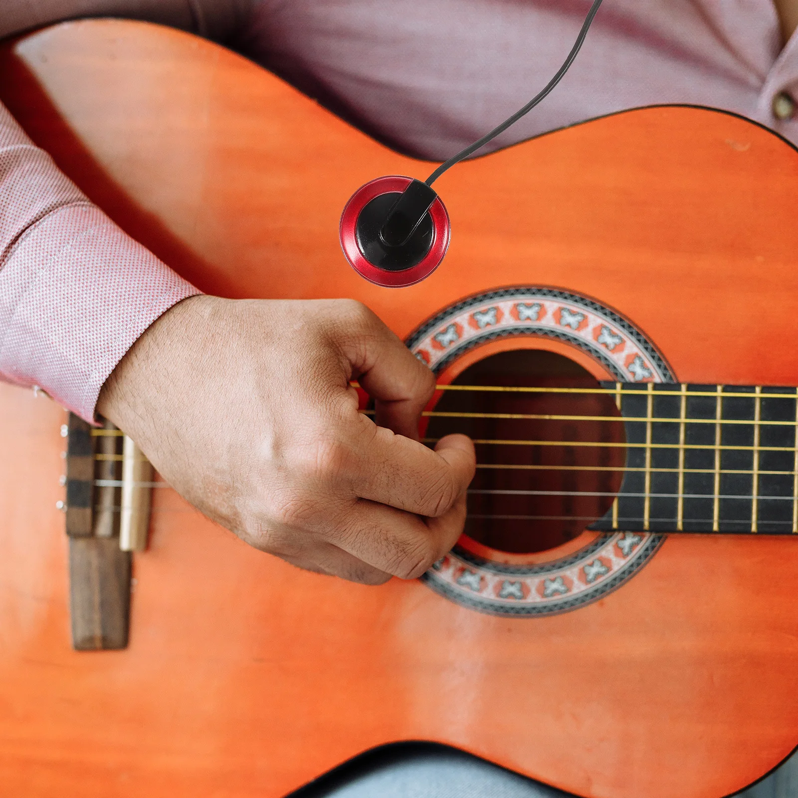 

1pc Guitar Pickup Universal Paster Sound Transducer For Acoustic Instruments Compact Portable Sturdy Pickup For Ukulele Violin