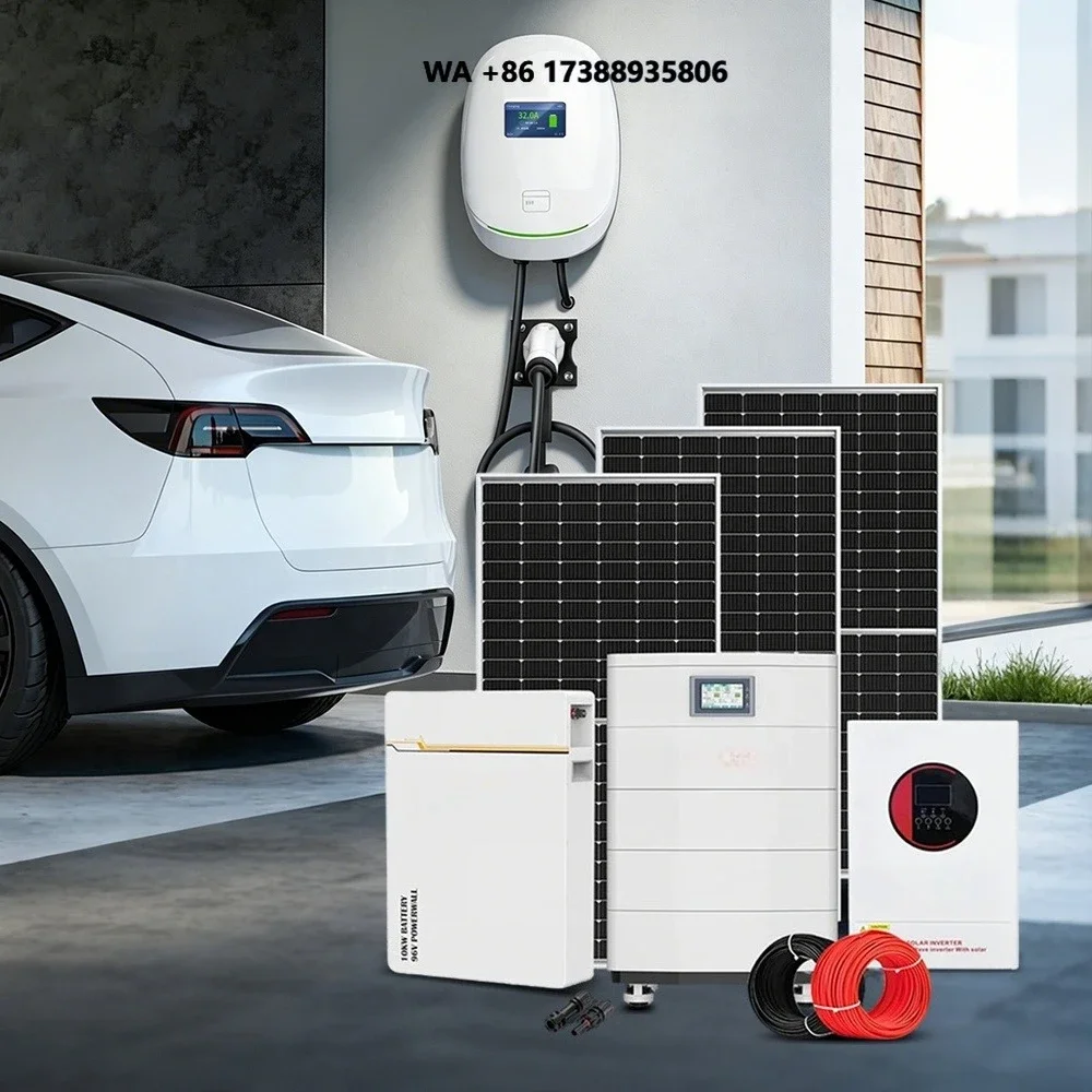 7kW 11kW 22kW Solar Energy Storage System Integrated EV Charging Station Home Solar Battery With Type 2 Charger