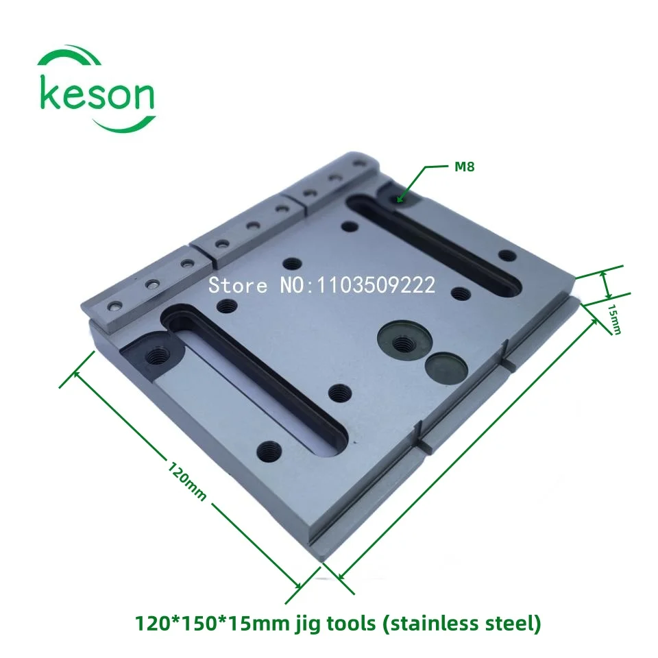 WEDM Jig Tools wire cutting pallet Z024 stainless steel fixture 120 * 150 * 15mm