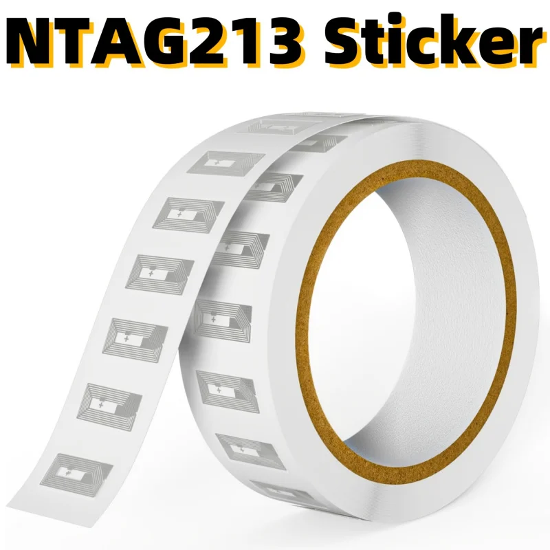 NTAG213（21×11MM） NFC 215 Tags Sticker Universal Rewritable Round NFC Smart Label