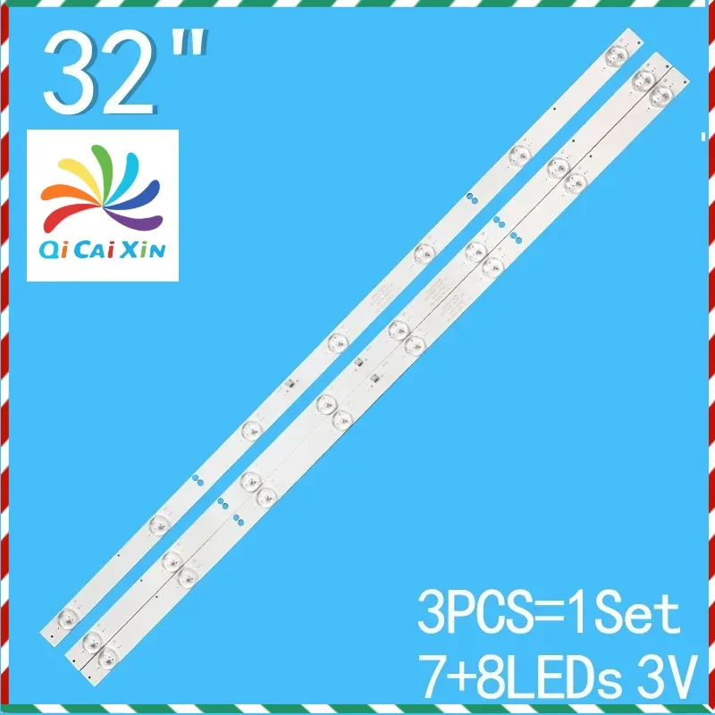 LED Backlight Strip For 32” Array SVV550AK7 55U6663DB 55U5766DB LT-55C760 LT-55C860(A) LT-55C870 L55UE17 VESTEL 55 UHD DRT 4A+3B