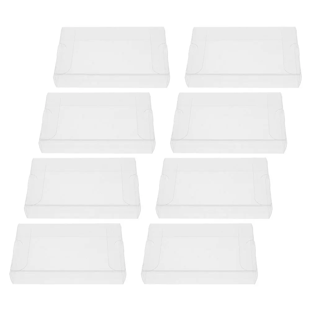 

8Pcs Vintage PVC Cassette Tape Storage Case Clear Organizer High Transparency Protection for Audio Tapes Music Enthusiasts