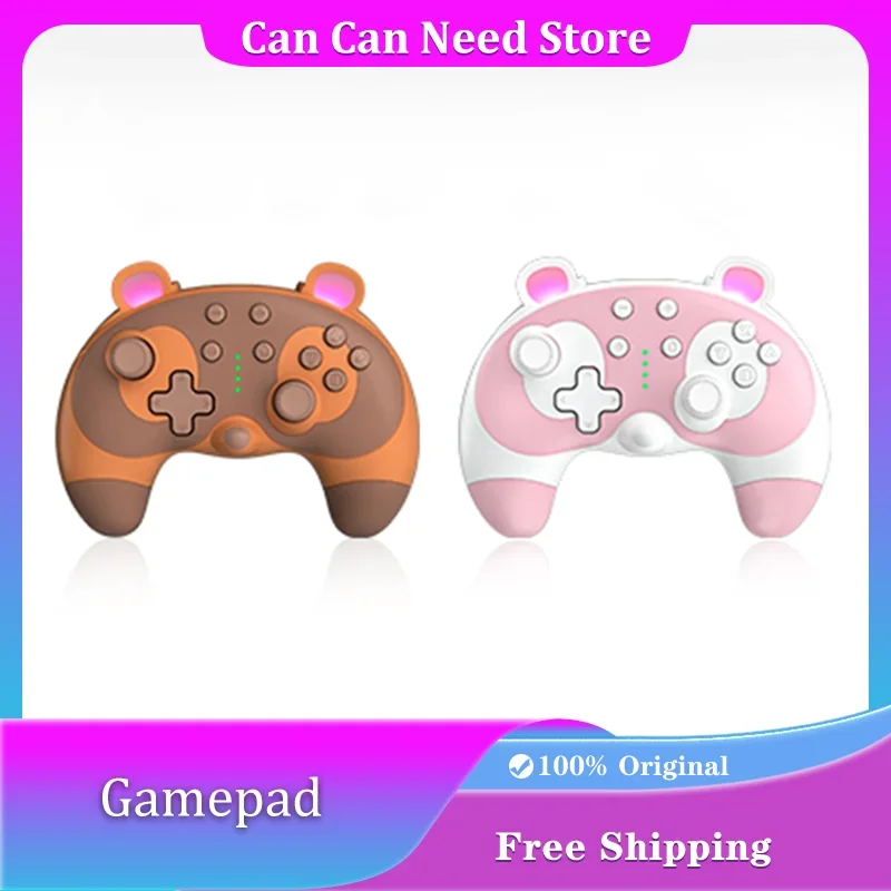 Drahtloses Bluetooth-Gamepad im Kawaii-Cartoon-Stil, rosa Game-Controller für PC, Switch und Switch