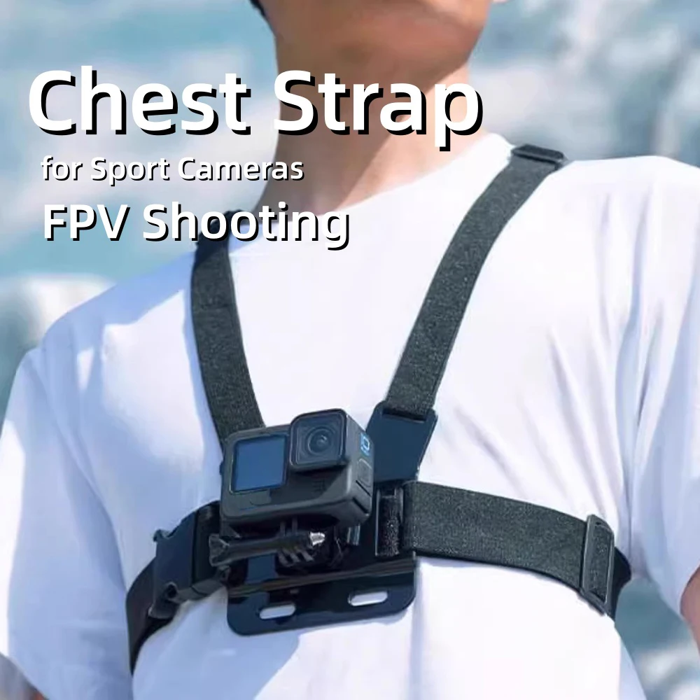 Support de fixation rapide pour sangle de poitrine pour caméras DJI Action 6/5 Pro/4/3, GoPro 13/12, Osmo Nano, Insta360 et autres accessoires de caméra sportive POV