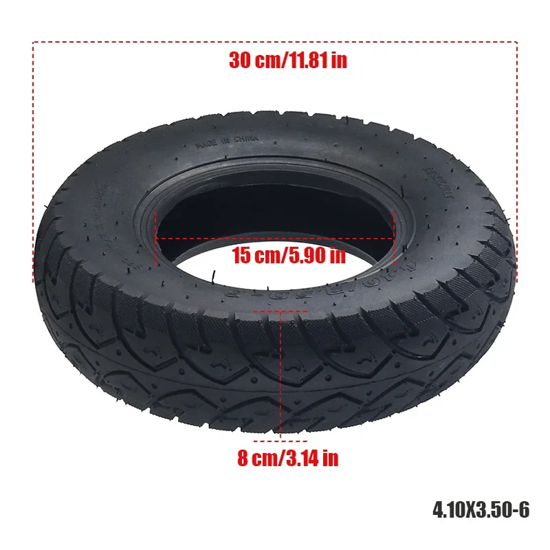 6 Inch 4.10/3.50-6 Elderly Scooter Tyre  Tire Inner Tube for 49cc Mini Quad Dirt Bike Scooter ATV ,Buggy,Gas Scooter Wheelbarrow