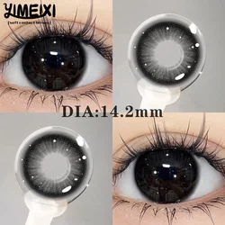 YIMEIXI 1 Pair Hot Selling Black Pupils Natural Lenses Colored Contact Lenses for Eyes with Diopters Korean Lenses Fast Shipping