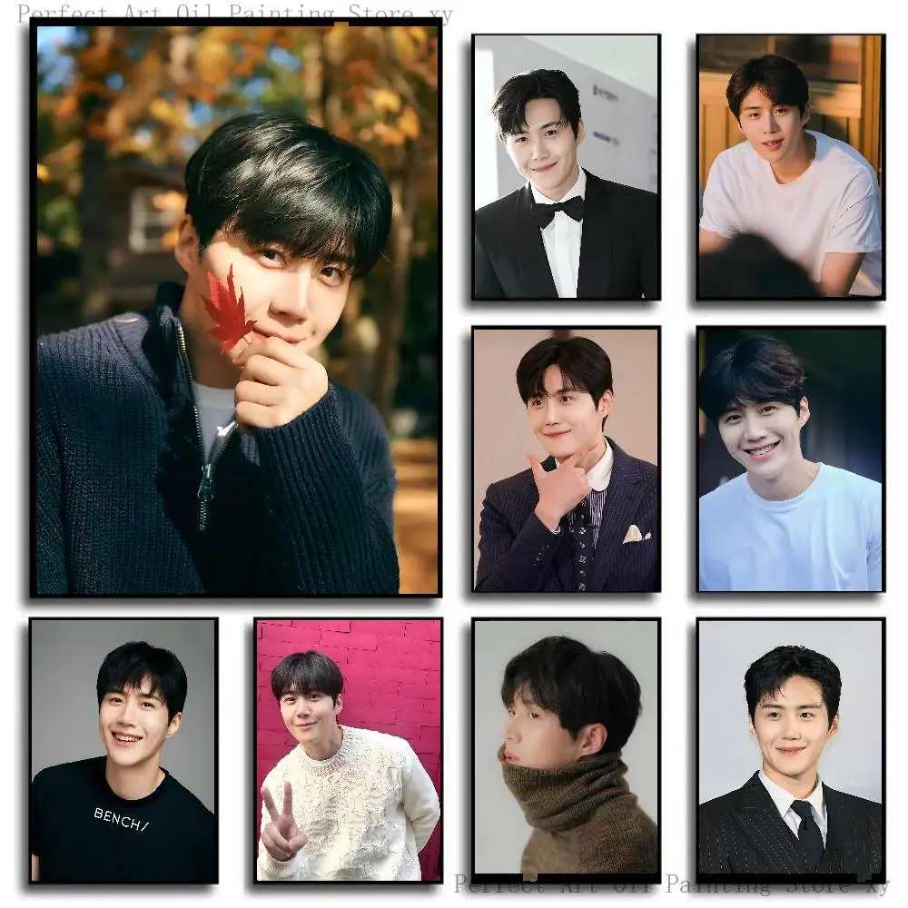 Korean Actor Kim Seon Ho Poster Self-adhesive Art Room Entrance Restaurant Wall Decor Art Painting
