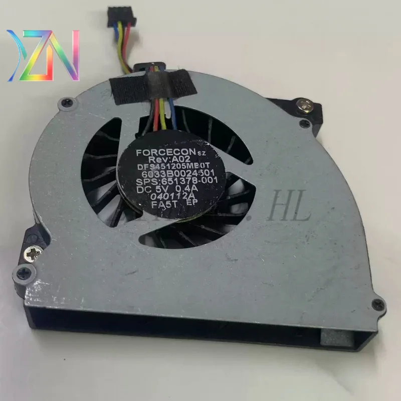 For HP 2560 2560p 2570 2570p 5v/ 4-wire notebook fan DFS451205MB0T