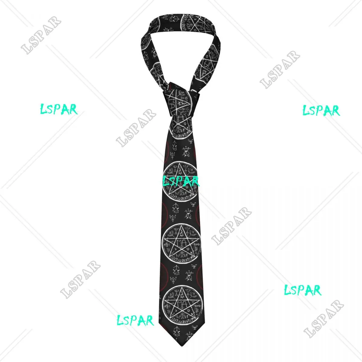 

Pentagram And Mystic Symbols Tie For Men Women Necktie Tie Clothing Accessories