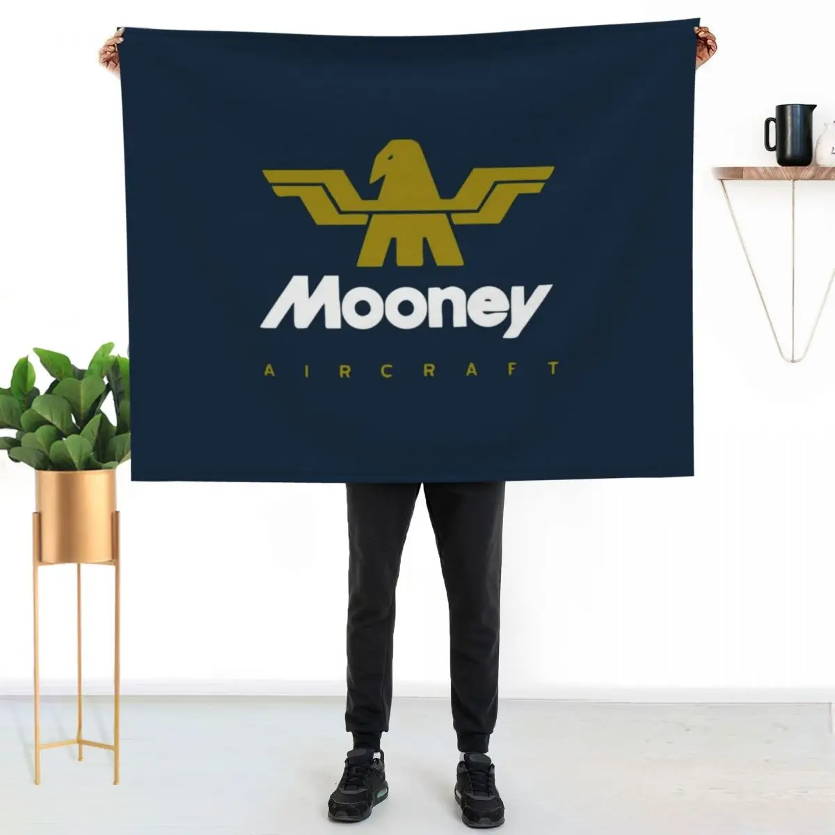 mooney aircraft Throw Blanket christmas gifts Luxury Designer Thermals For Travel Luxury Brand Thin Picnic Blankets