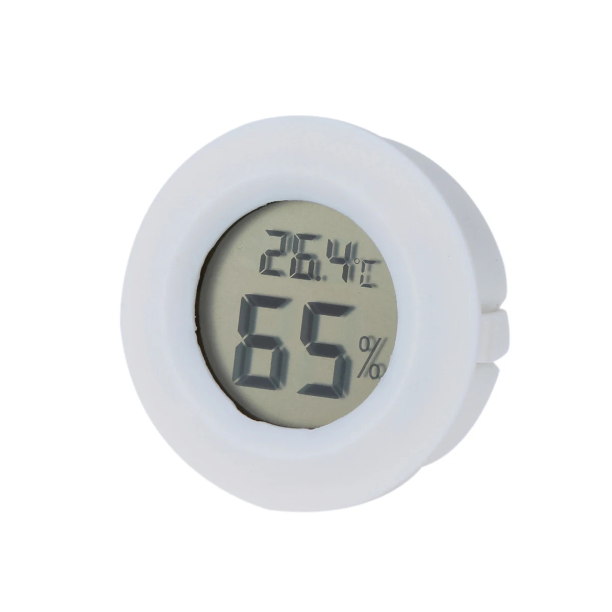 

LCD Round Mini Humidity Temperature Meter Hygrometer Indoor Digital Thermometer Round Shape Black Easy Read Precision Monitoring