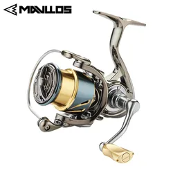 Mavllos-スピニングリール,ブレーキパワー,15kgの比率,5.1:1,超軽量,浅いスプール,ベース,リール釣り用