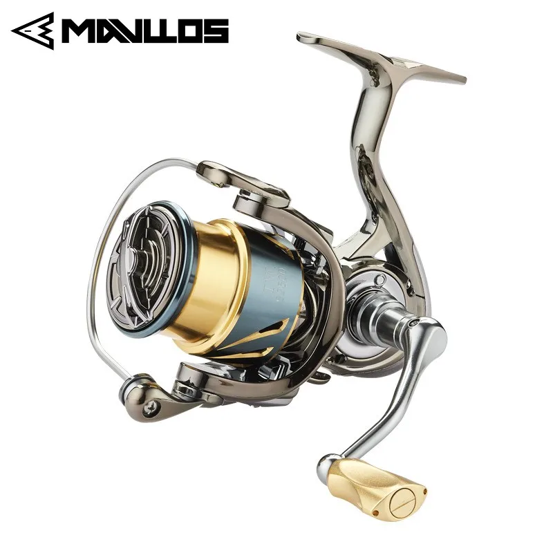 Mulineta spinningowa Mavllos Chaser Trout, 15 kg siły hamowania, przełożenie 5.1:1, 1000 2500 3000, ultralekka, płytki bębenek, mulineta spinningowa do połowu okoni.