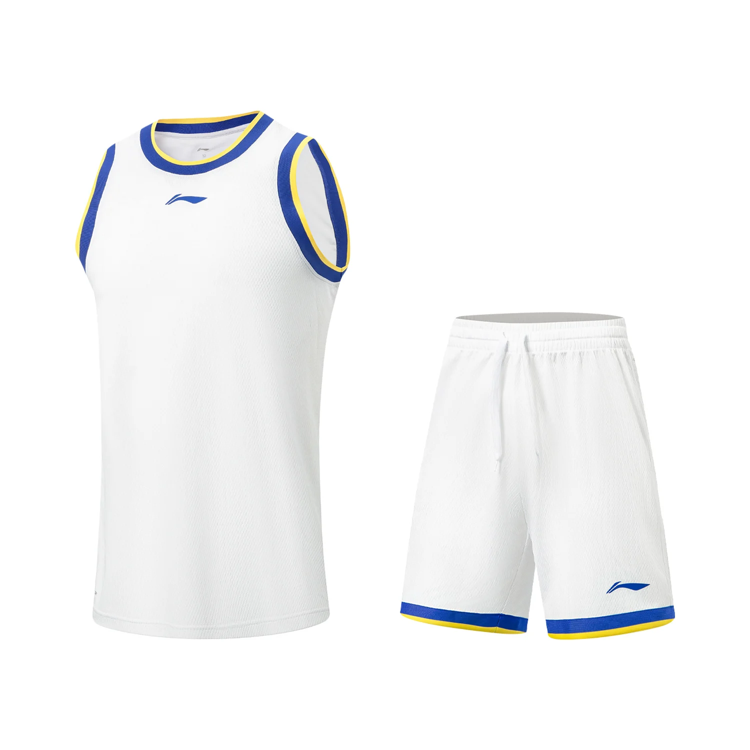 Li-Ning Men's CBA Basketball Game Set LN DRY Polyester Soft Breathable LiNing Professional Sport Sleeveless Top & Shorts AATW005 image 5