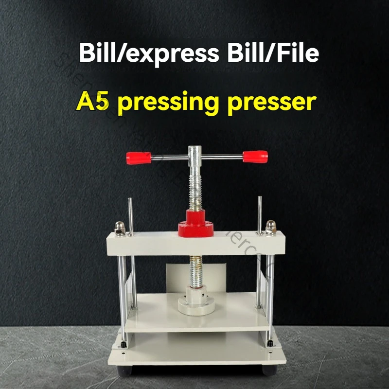 YP-A5 Small Manual Flattening Machine Financial Certificate Bill Receipt Coin Paper Finishing Express Single Album Riding Press