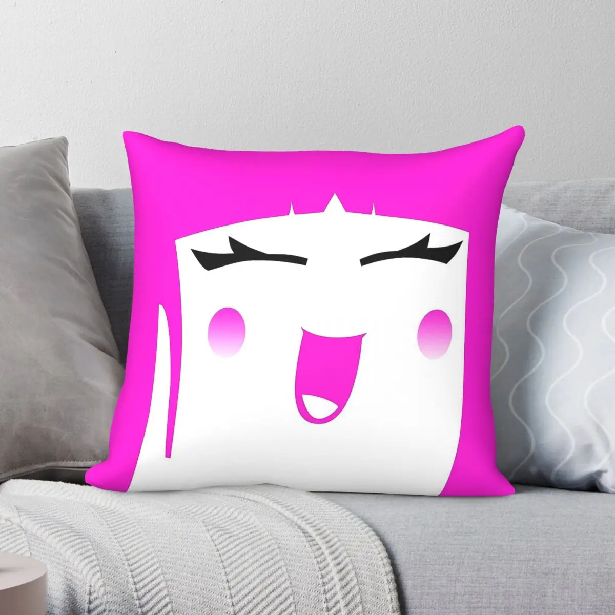 2018 Netflix Kawai Profile Square Pillowcase Polyester Linen Velvet Printed Decorative Pillow Case Room Cushion Cover Wholesale