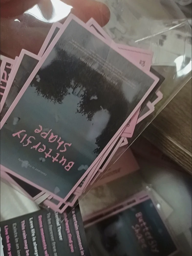 38 pezzi INS adesivi rosa neri estetica ragazze scrapbook ufficiale fai da te Kpop carta fotografica decorazione imballaggio decalcomania stile balletto coreano