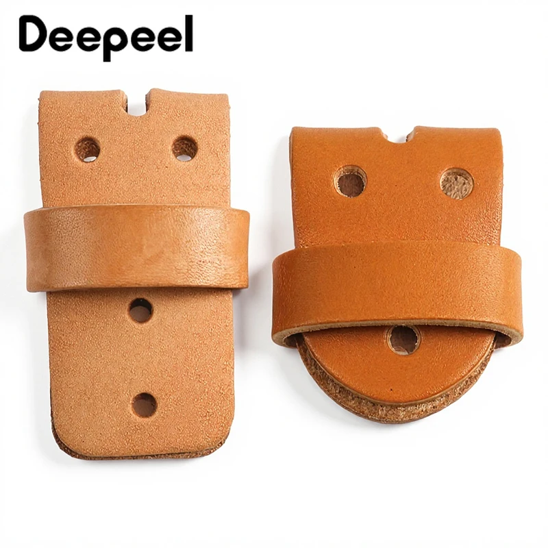 1/2Pcs 38mm Men's Belt Buckle Belts Head Connect Loop Leathers Pin Buckles Solid Brass Rivet Clasp DIY Leather Craft Accessories