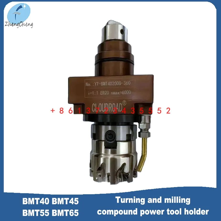 Lathe tool holder Turret Tool Holders BMT40 45 BMT55 BMT65 With Milling Cutter 0 Degree Driven