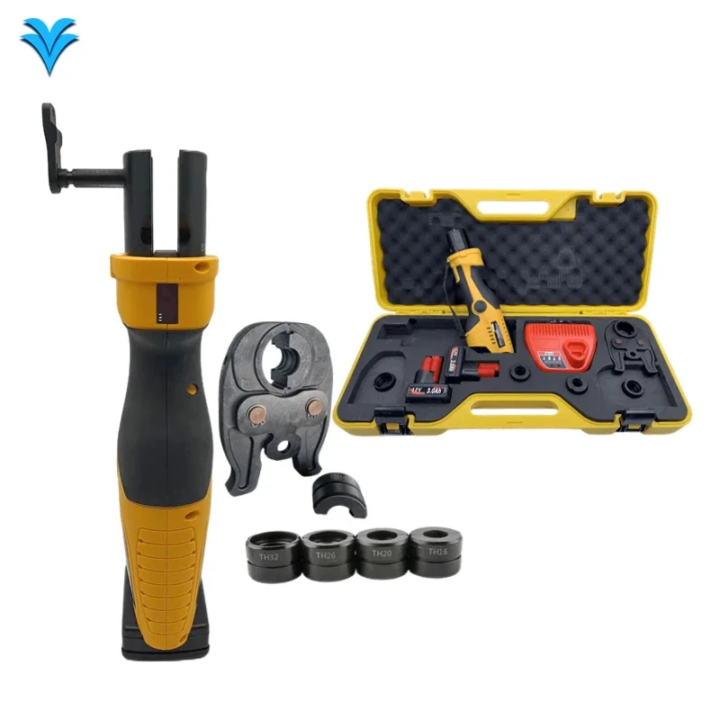 

Battery Powered HHYD-1532 Cordless Pro Press Plumbing Pipe Pliers Tool Kit Copper Pex Pipes Hydraulic Cable Crimping Tool HVAC