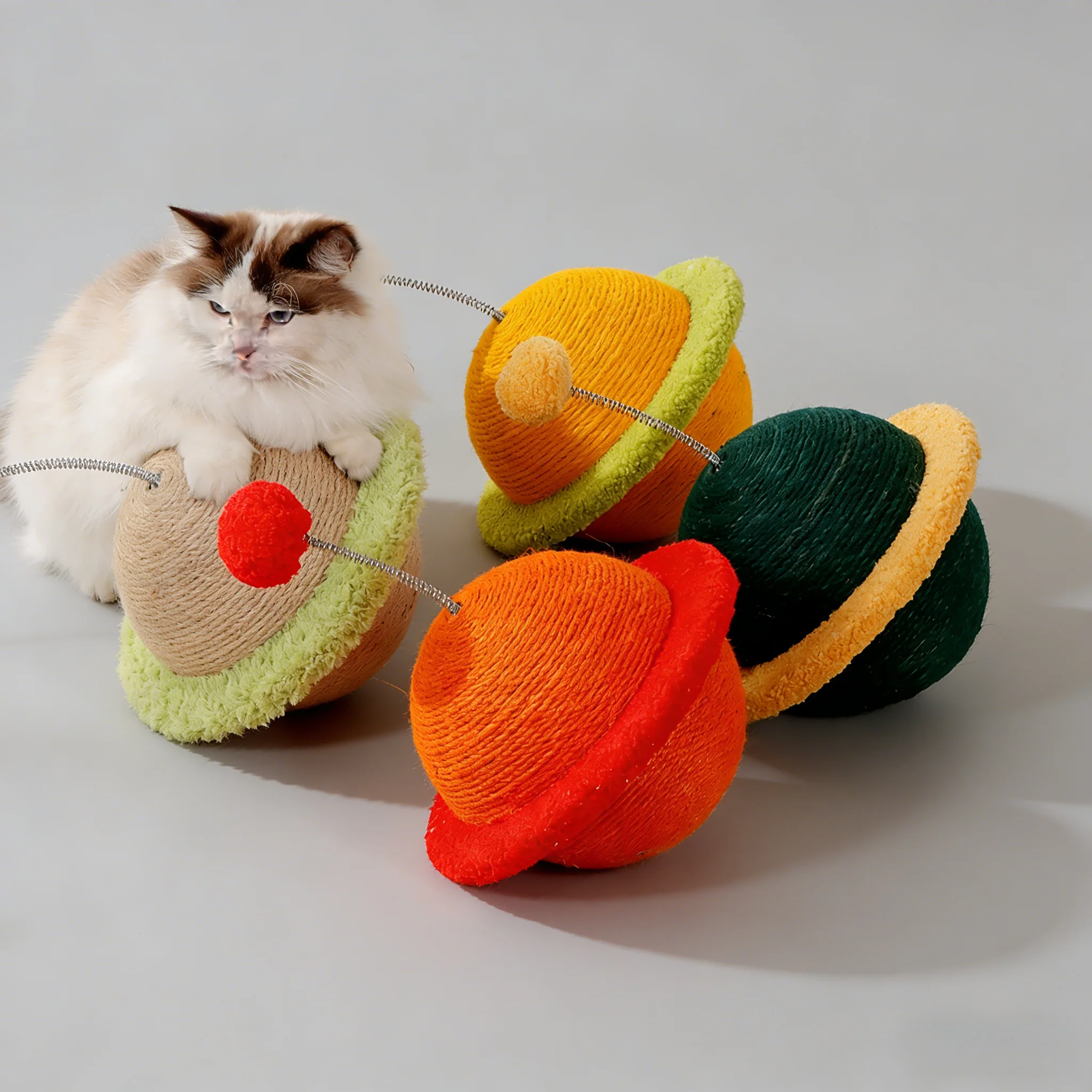 

Cat Scratching Ball Toy for Kitten Teeth Cleaning Anti Bite Cat Ball Toy Pet Supplies Cat Climbing Frame Grinding Paws Toys