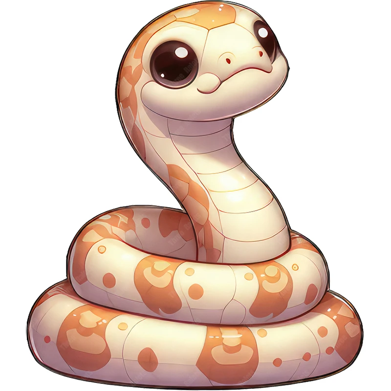 Three Ratels CF32 Cartoon Snake animal stickers for home decoration car stickers
