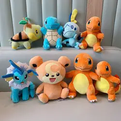 18-26cm Stuffed Animal Plush Toy Vaporeon Charmander Sobble Squirtle Teddiursa Turtwig Anime Figure Peluche Toys