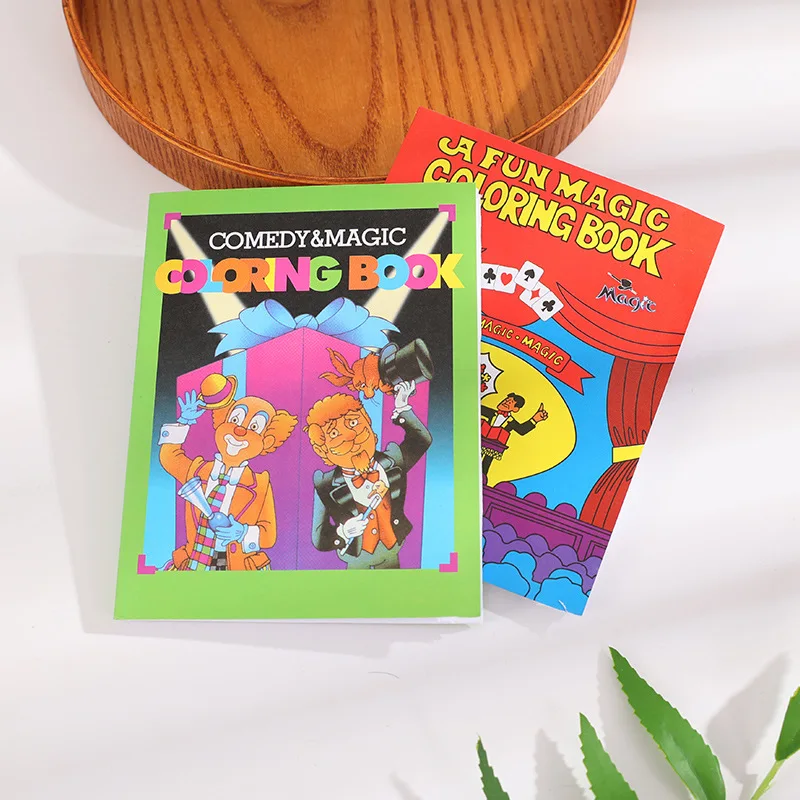 Small Size Children A Fun Magic Coloring Book Comedy Tricks Close-Up Street Props Grimoire Spellbook
