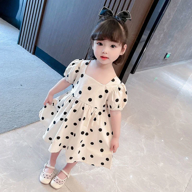 

Summer Baby Girl Clothes Hubble-bubble Sleeve Princess Dress Popular Hot Style Vestidos