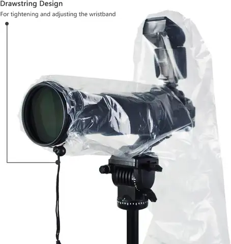 JJC Regnskydd för DSLR-kamera, rockärmskydd för Canon, Nikon, Fujifilm, Sony, Olympus, Panasonic, Pentax med objektiv eller blixt 12 best sales Sony A9 - №9