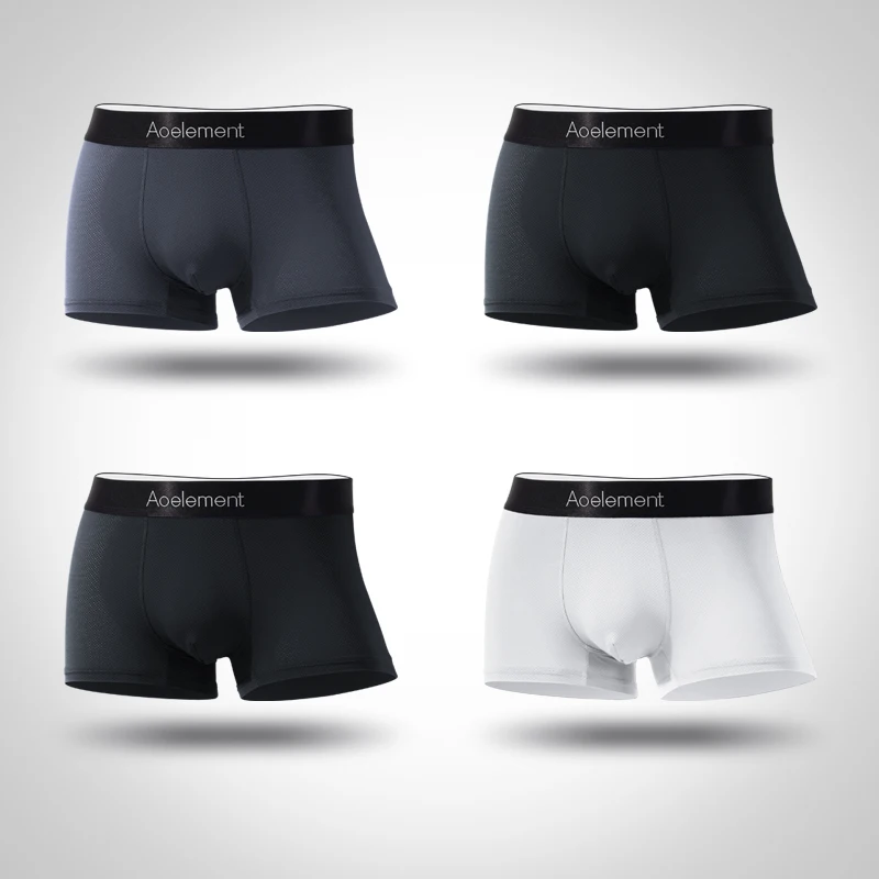 

Men's Underwear, Men's Boxer Briefs, Ice Silk Boxer Briefs, Thin, Breathable, Summer Underwear, Sports Trendy, Sexy and Stylish