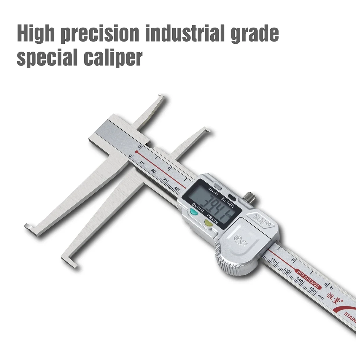 Internal Groove Digital Display Vernier Caliper Double Internal Groove Caliper Long Claw Inner Diameter Precision Measuring Tool