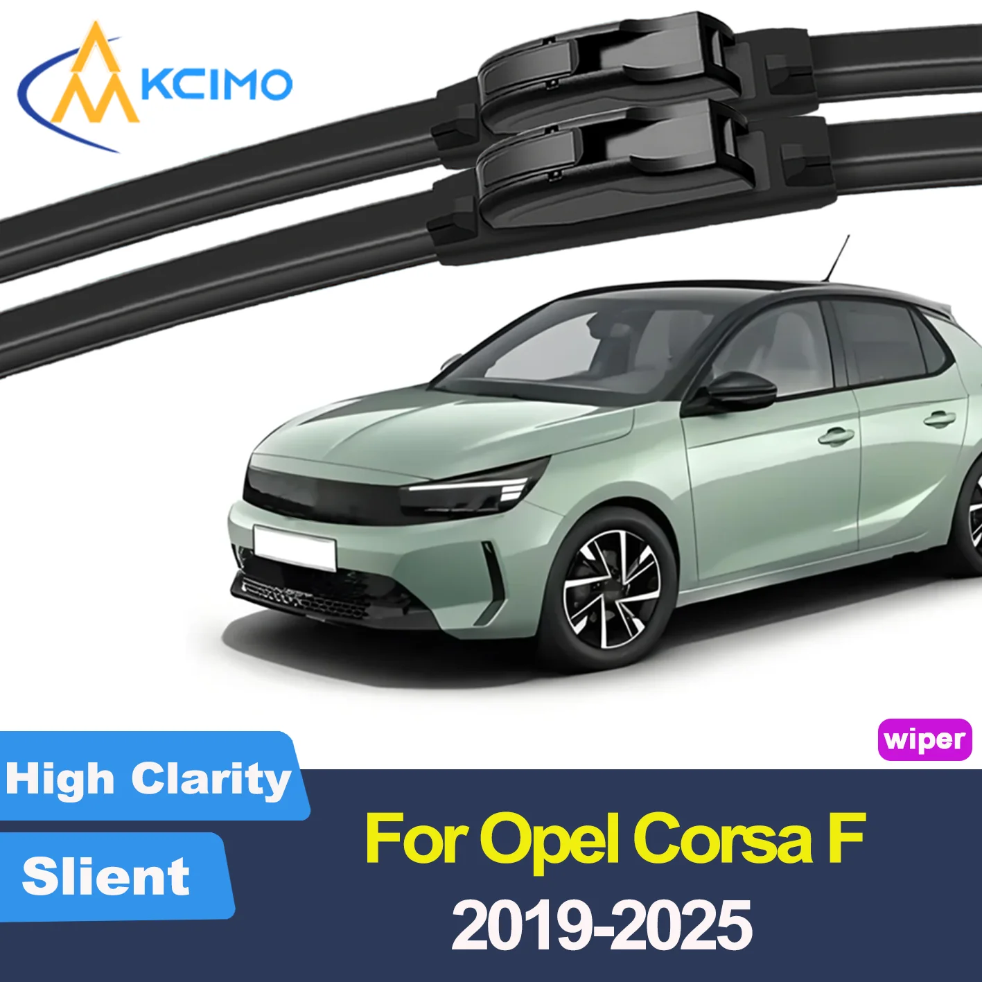

2PCS New Wiper Blades for Opel Corsa F P2JO 2019-2025 Vauxhall Corsa Front Windshield Auto Wipers Blade Accessories 2025 2024
