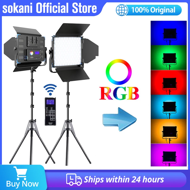 

Sokani X50 RGB LED Video Light 50W Panel Light Photography Lighting Fill Lamps for Photos/Studio/Video/Filmmakers/YouTube/TikTok