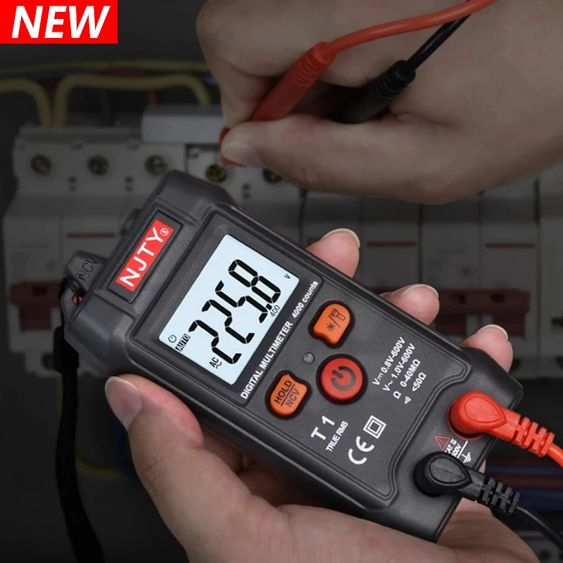 Professional Digital multimeter true effective value 600V AC/DC automatic range volt-ohm tester NCV professional smart meter