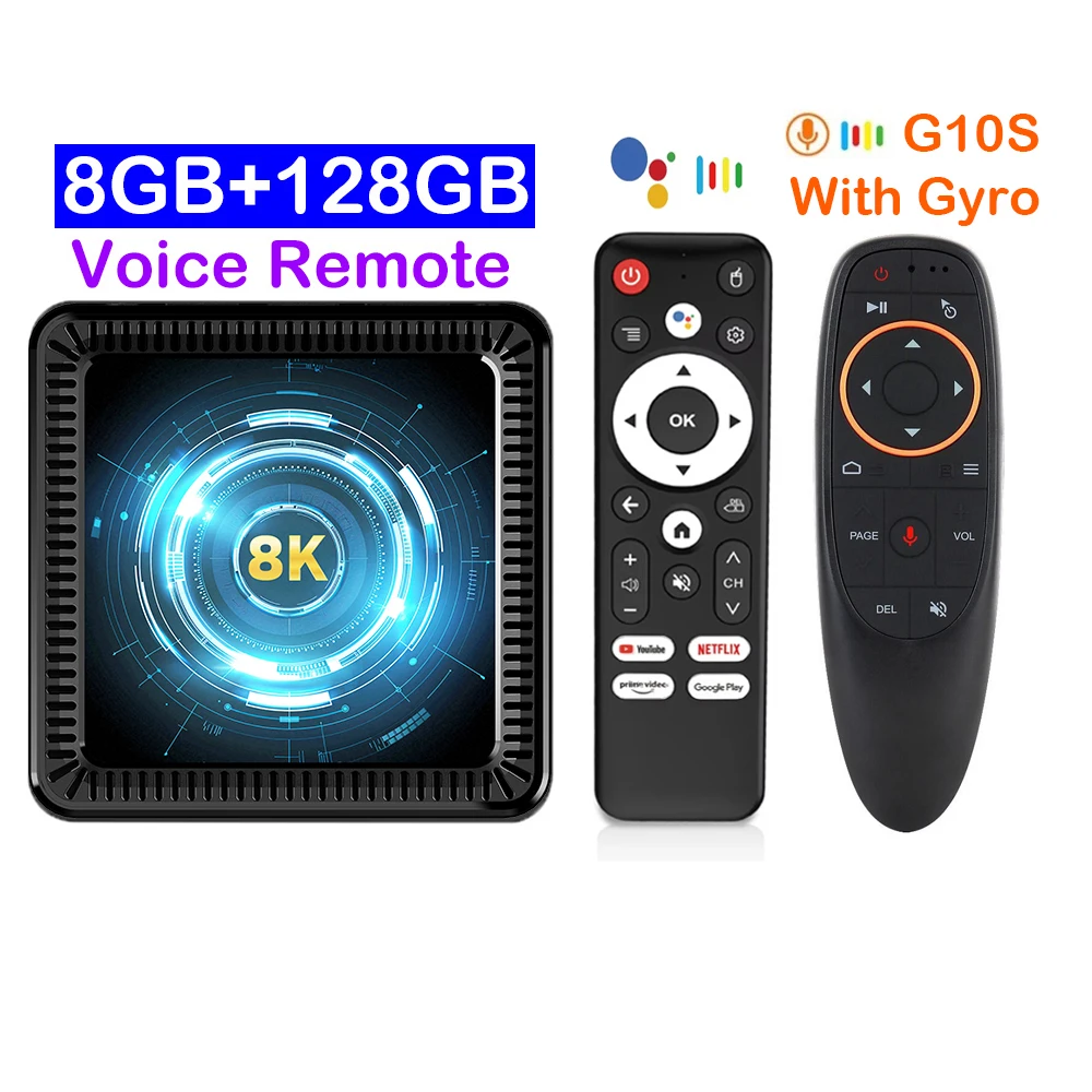 Q19 Smart TV Box Android 16 Allwinner H618 8GB 128GB 256GB Mediaspeler Google Assistent BT6.0 Wifi 5G 8K Zeer Snelle Set Top Box